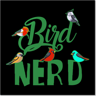 Bird Nerd Bird Watching Posters and Art